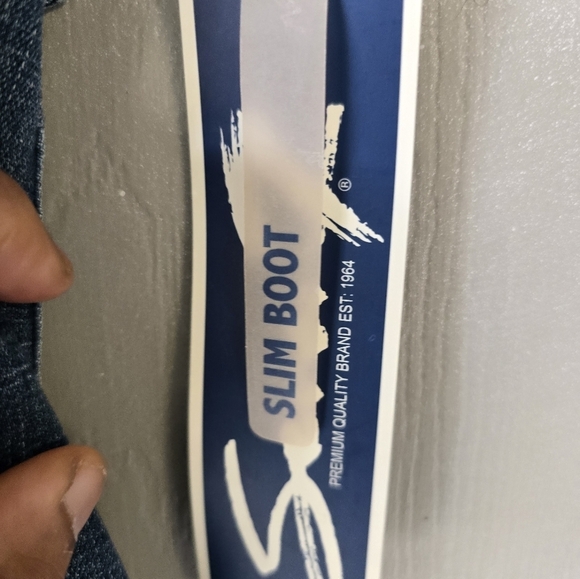 Seven7 Jeans Women Sz 8 Blue Medium Wash Denim Slim Bootcut Studed 34x33 New - Picture 8 of 15